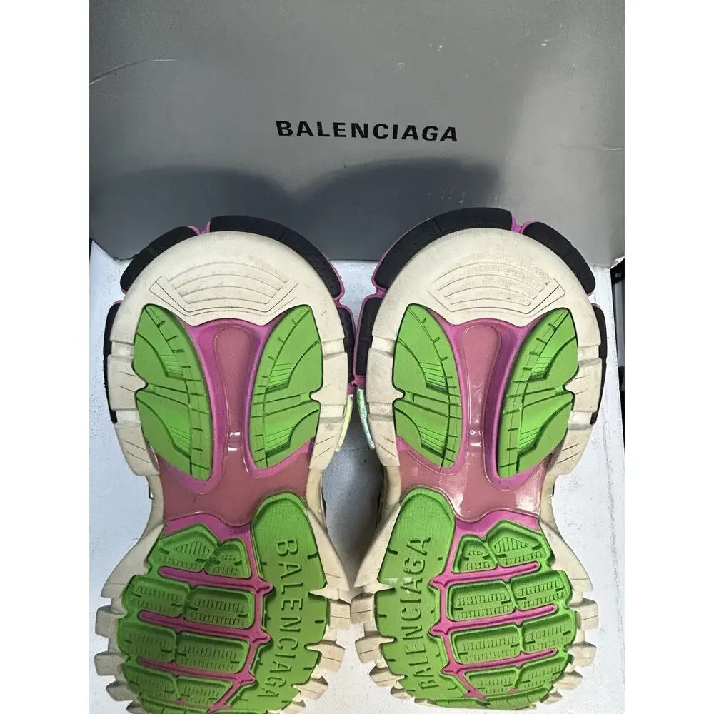 Balenciaga Track 2 Pink Green Sneaker Size 8.5 US Mens